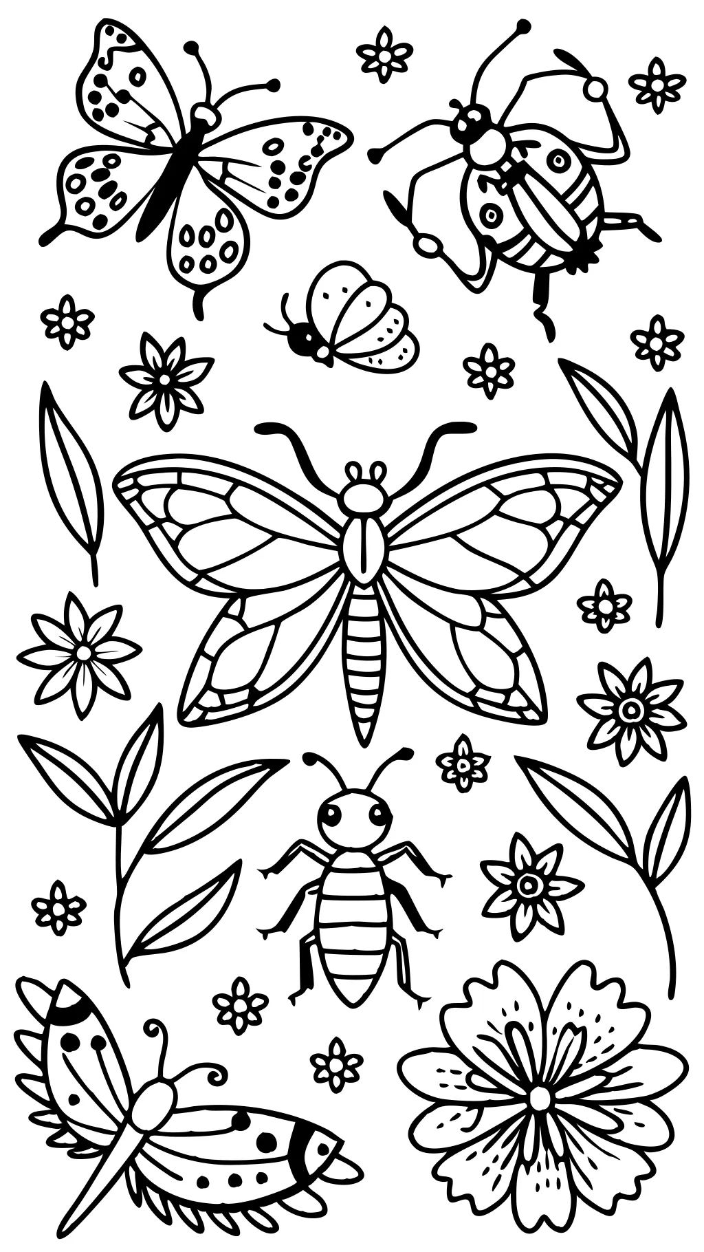 insects coloring pages